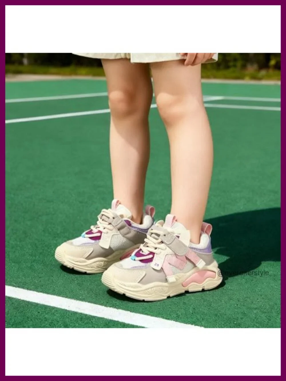 Toddler Girls Boys Chunky Sneakers Athletic Sports Shoes Non-Slip Soft Fashion